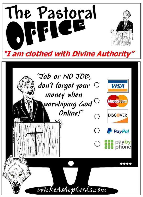 Do not forget your money when worshiping God online