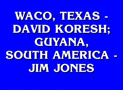 Jeopardy Answer