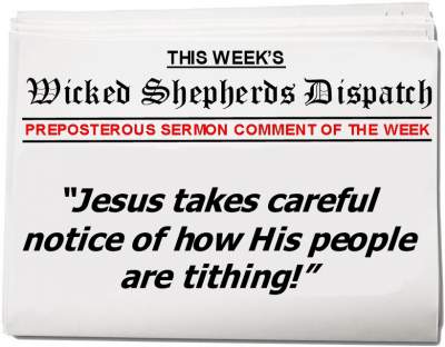 Jesus and His people tithing