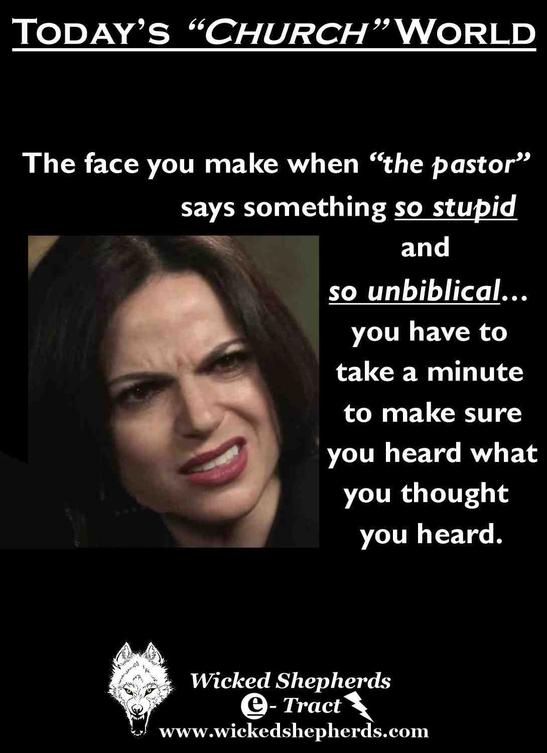 When the pastor speaks falsehood